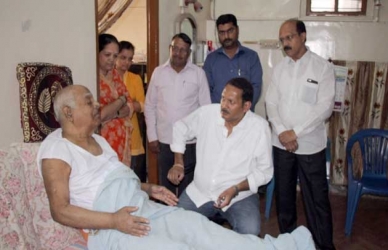 गुरुवर्य बबनराव उथळे यांच्या उदयनराजे यांना शुभेच्छा